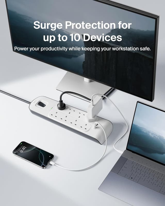 Detalle 2 de Belkin Extension Lead 8‑Way with USB