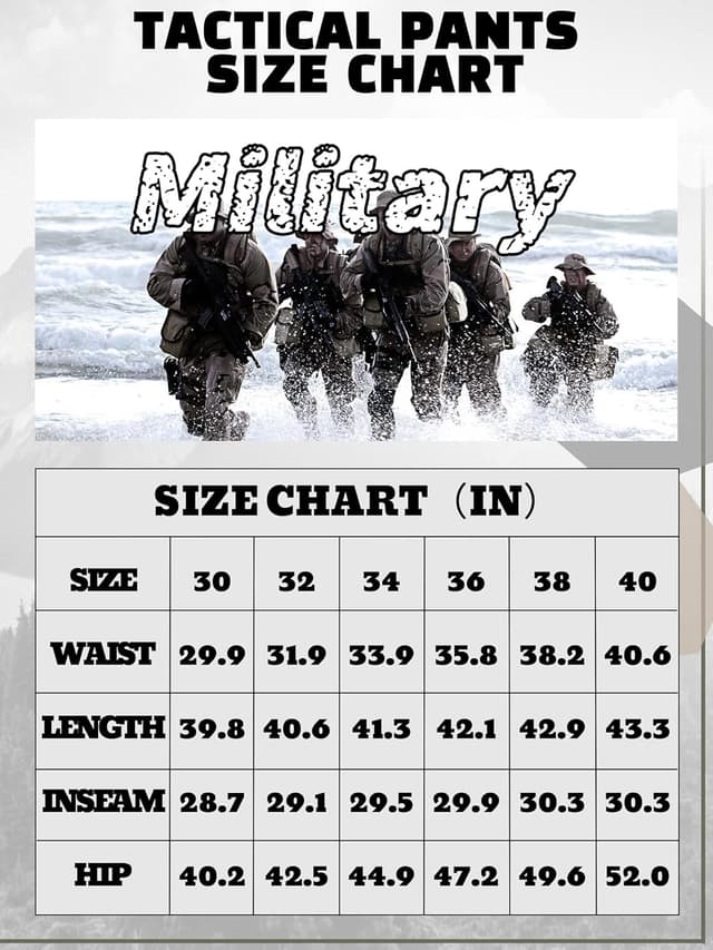 Thumbnail 6 de TACVASEN Military Cotton Men's Hiking Trousers