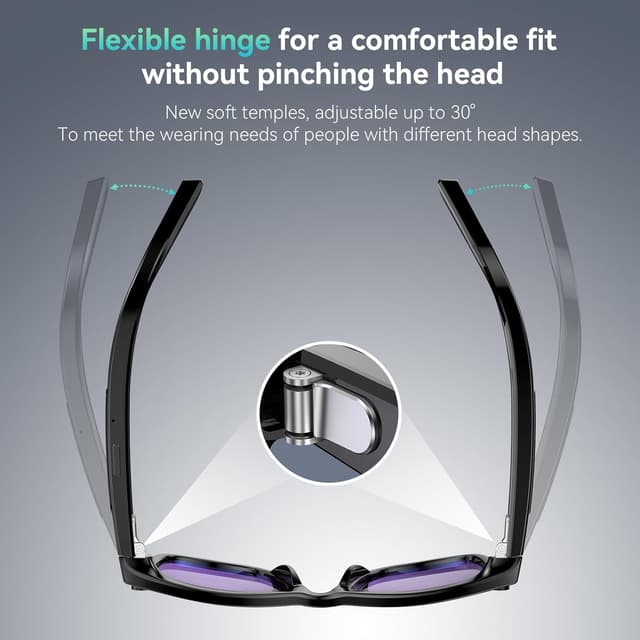 Detalle 1 de 2026 Upgraded Smart Camera Glasses 8MP