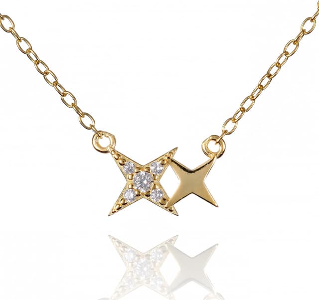 Thumbnail 6 de namana Piccola collana in argento 925 a forma di stella con zirconi