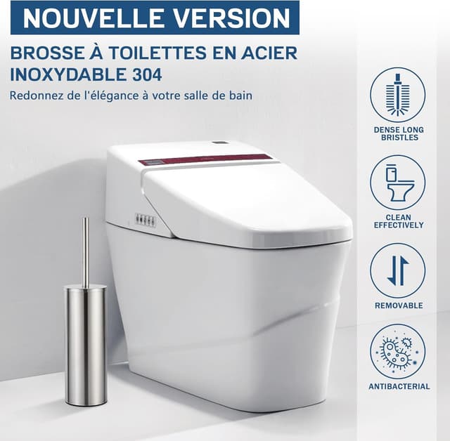 Thumbnail 5 de FIISAYL Brosse WC Argent Mat