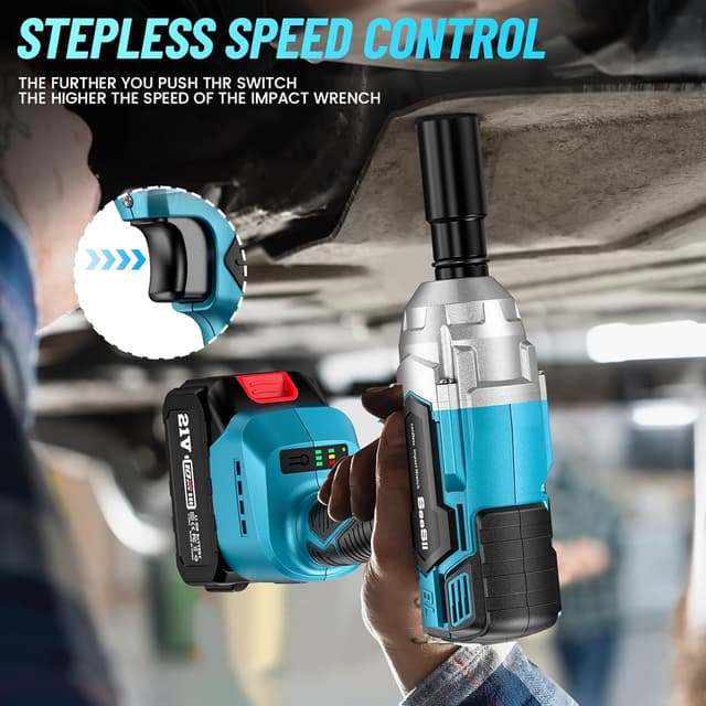 Thumbnail 6 de Seesii WH700 1/2" Impact Wrench — 479 Ft-lbs