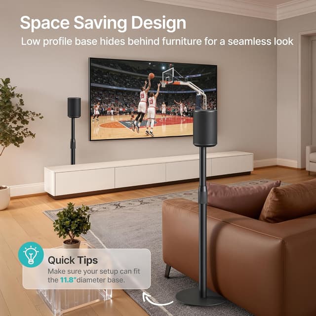 Thumbnail 4 de PEGZONE Speaker Stands 42.6"