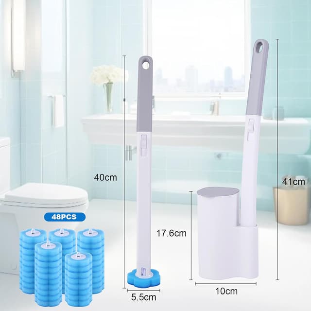 Thumbnail 1 de wlich Disposable Toilet Brush with 48 Refills