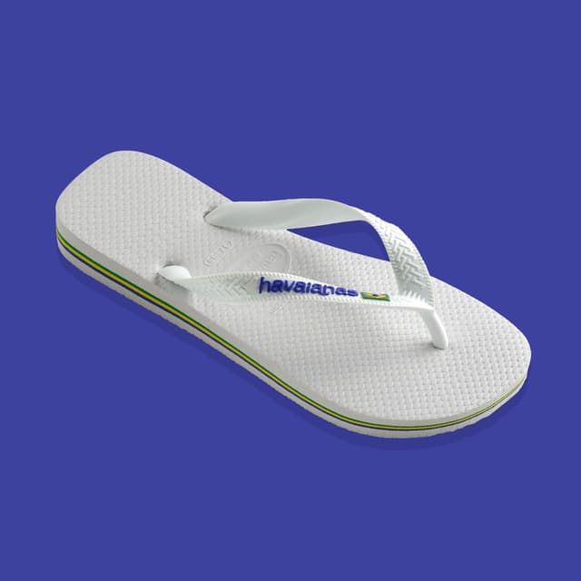 Detalle 2 de Havaianas Brasil Logo — tongs unisex iconiques, confortables et antidérapantes