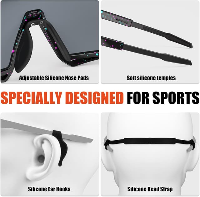 Detalle 1 de X-TIGER occhiali ciclismo polarizzati 19,2 g