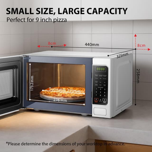 Thumbnail 6 de TOSHIBA MM-EM20P(WH) 20 L 800W solo microwave