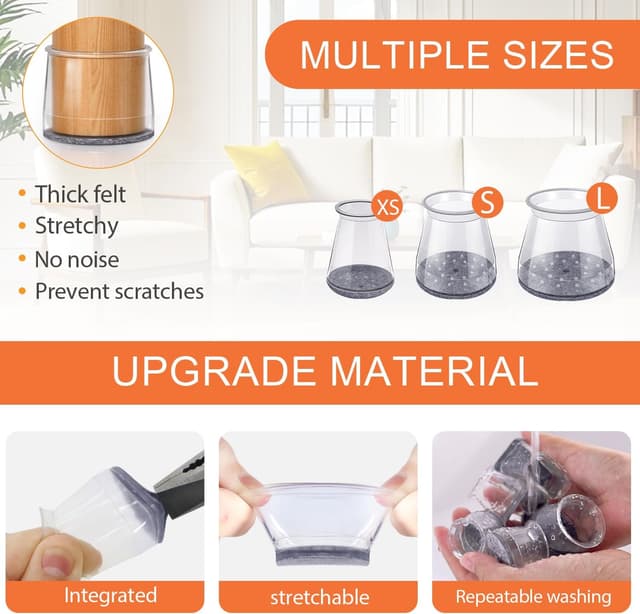 Thumbnail 5 de GICUNK 32Pcs Chair Leg Protectors 13–22.9mm