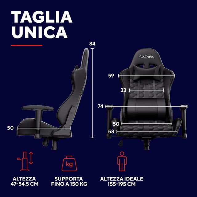 Thumbnail 2 de Trust GXT 708 Resto sedia gaming 150kg