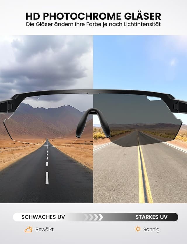 Thumbnail 2 de Lamicall Fahrradbrille Selbsttönend UV400