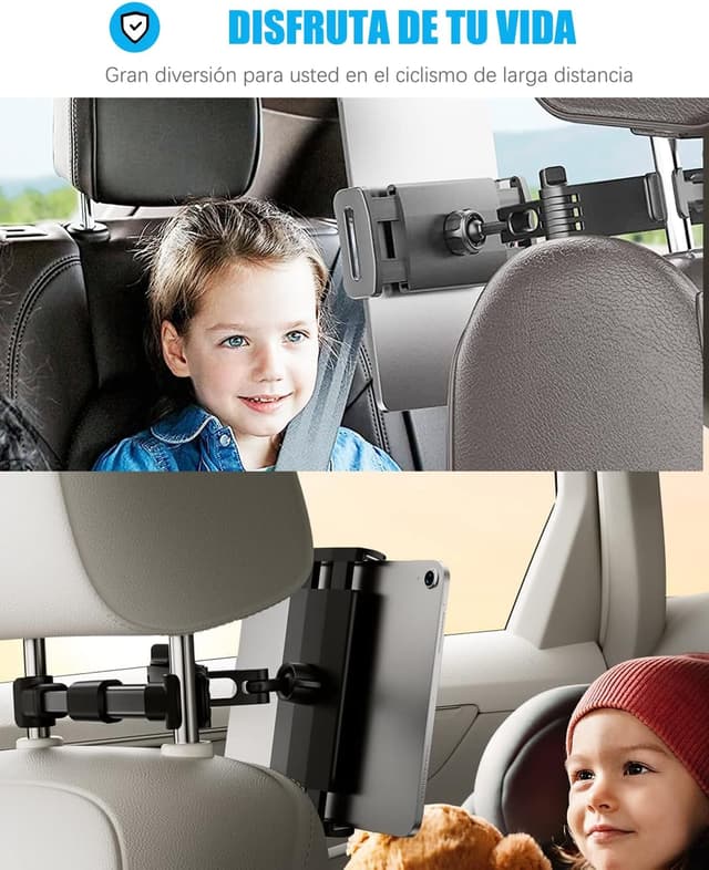 Thumbnail 5 de Zommuei Soporte Tablet Coche 360° para reposacabezas
