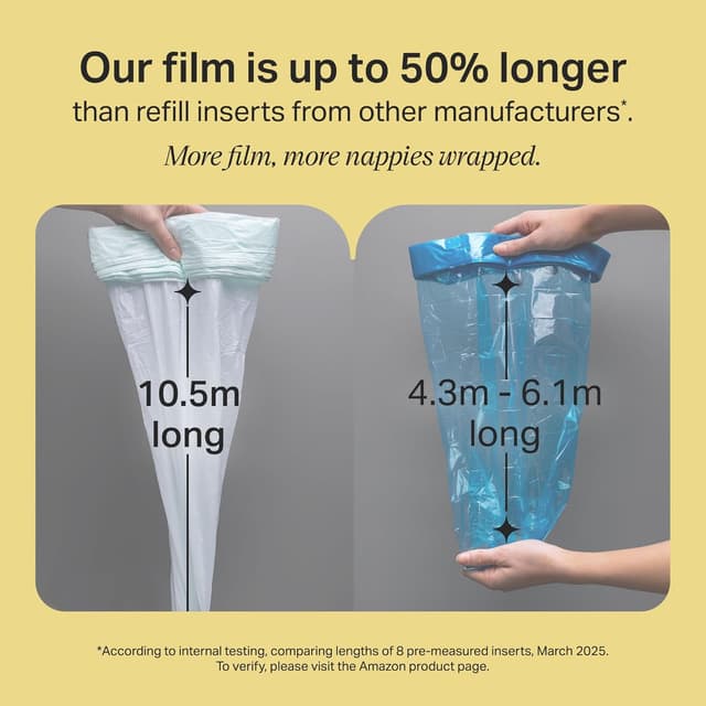 Thumbnail 4 de Tommee Tippee Twist & Click Nappy Bin Refills 10.5m