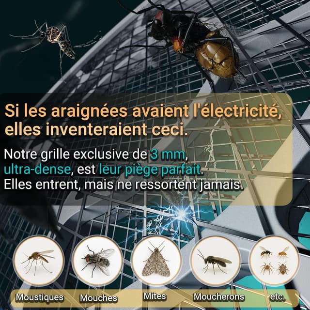 Detalle de Raquette électrique insectes 3000 V