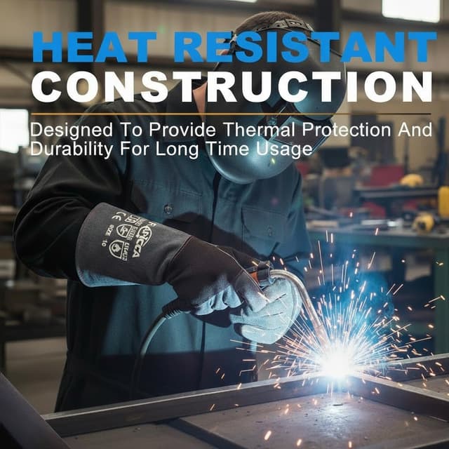 Detalle 2 de RAPICCA Fireplace Gloves 16 inch heat