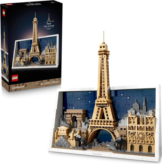 Detalle de LEGO Architecture Paris 3D wall art 21064