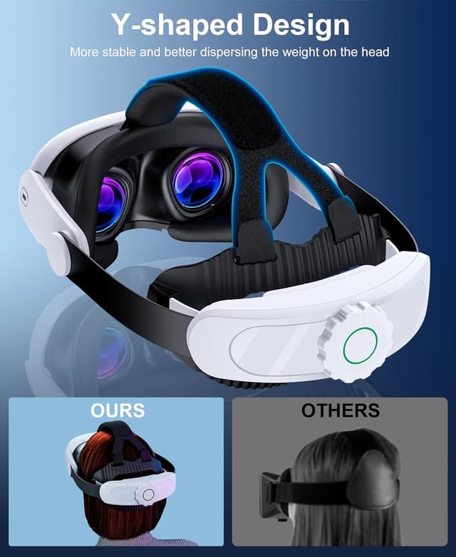 Thumbnail 6 de VR head strap for Quest 3S 45° hinge