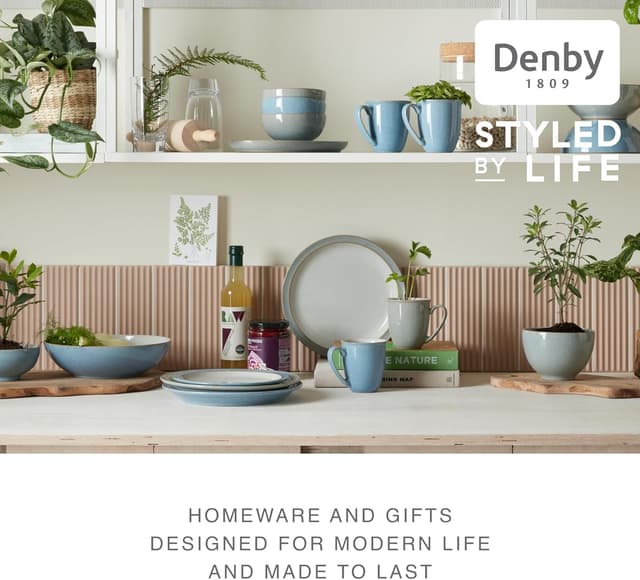 Thumbnail 3 de Denby Elements Blue Rice Bowls 480ml set