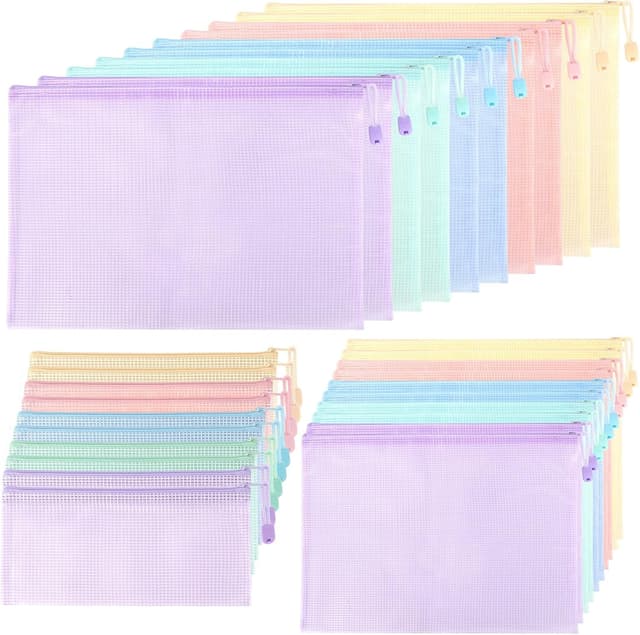 Detalle de 30 Pack zip wallets A4 A5 A6