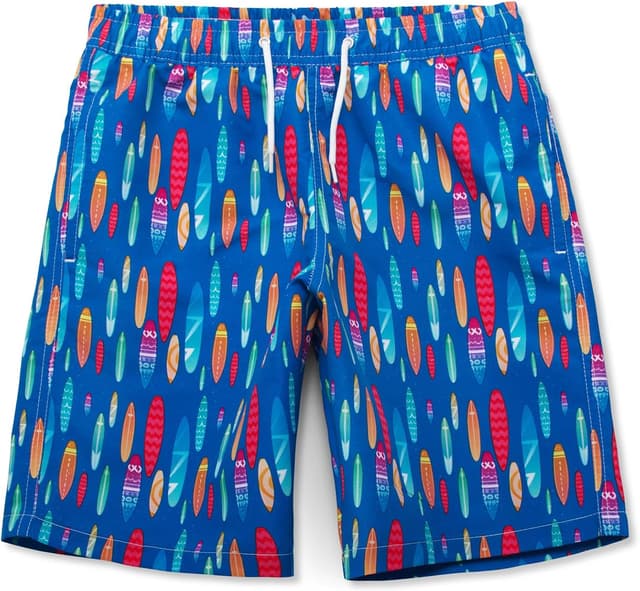 Detalle 2 de MEILONGER Badehose für Jungen – Badeshorts mit Netzfutter, Taschen und Tunnelzug