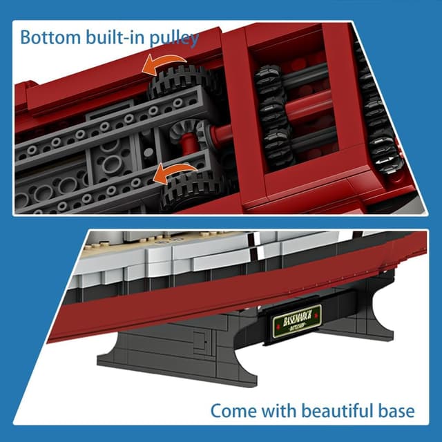Thumbnail 6 de MISINI Technik FC4201 Schlachtschiff Bismarck 2081 PCS