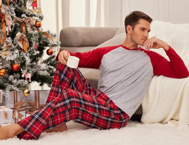 Detalle 2 de Pyjama homme ADOME carreaux coton 2 pièces S-XXL