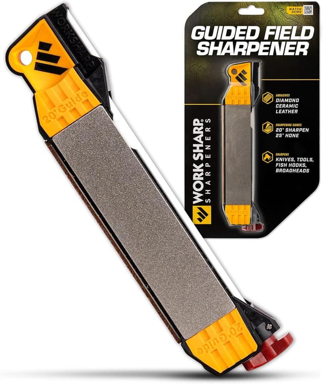 Detalle de Work Sharp Guided Field Sharpener WSGFS221 – portable outdoor multi knife and tool sharpener
