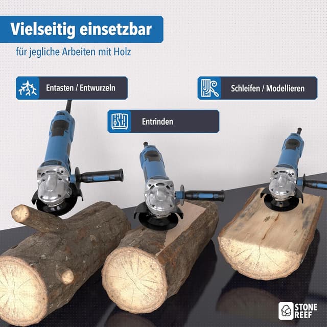 Thumbnail 3 de Holz Schleifscheibe 125mm 3er Set für Winkelschleifer