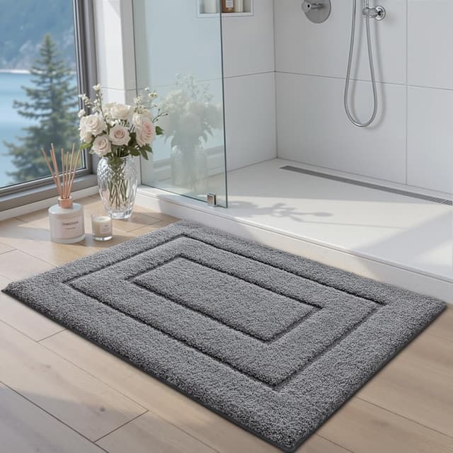 Detalle 2 de DEXI Badematte grau 50 x 80 cm