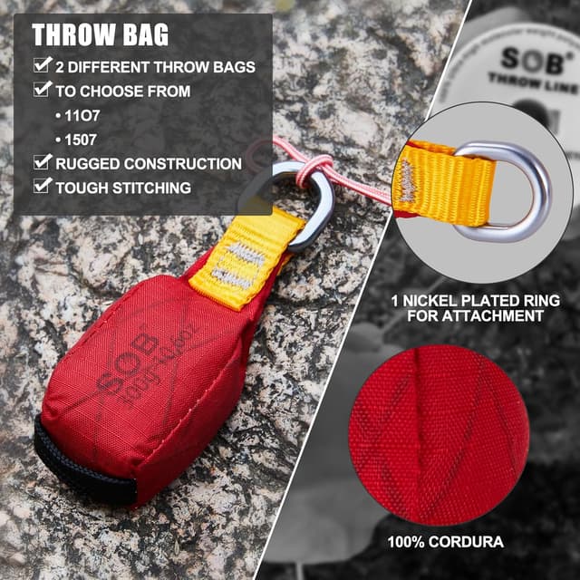 Detalle 1 de SOB Bolsa de Lanzamiento 60 m Cuerda para Escalada