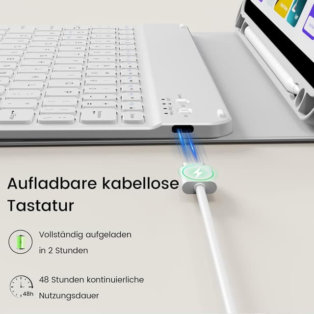 Thumbnail 5 de GKABXY Hülle mit Bluetooth‑Tastatur für iPad 10,9–11"