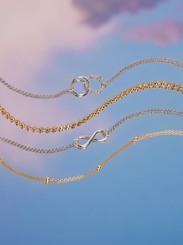 Thumbnail 4 de SINGULARU Pulsera Circles Twist latón baño de rodio 19 cm 💍