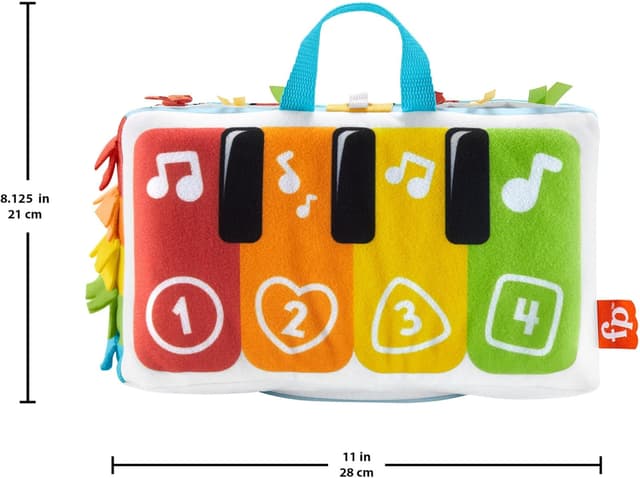 Thumbnail 4 de Fisher-Price Kick & Play Piano: peluche interactivo para bebés 🎹