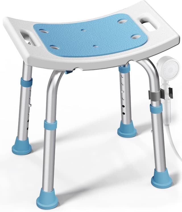 Imagen de HOMLAND Shower Chair 400 lb adjustable shower stool en OfertitasTOP