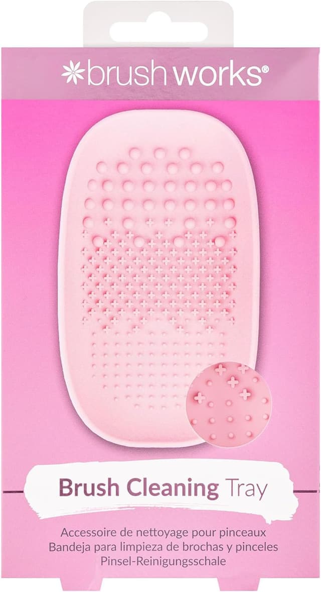 Detalle de Brushworks Bacinella per la pulizia dei pennelli: strumento pratico per makeup