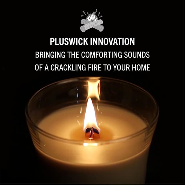 Detalle 2 de Grande bougie parfumée WoodWick Patchouli Crème à mèche crépitante (jusqu’à 130 heures)