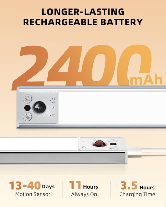 Detalle 2 de EZVALO 10inch under cabinet lighting motion sensor