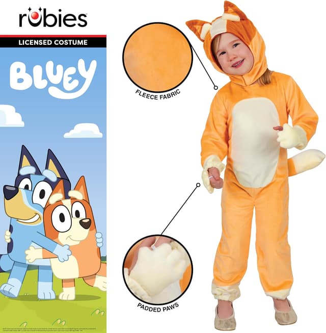 Thumbnail 1 de Rubies Official Bluey Bingo Child Costume 3-4