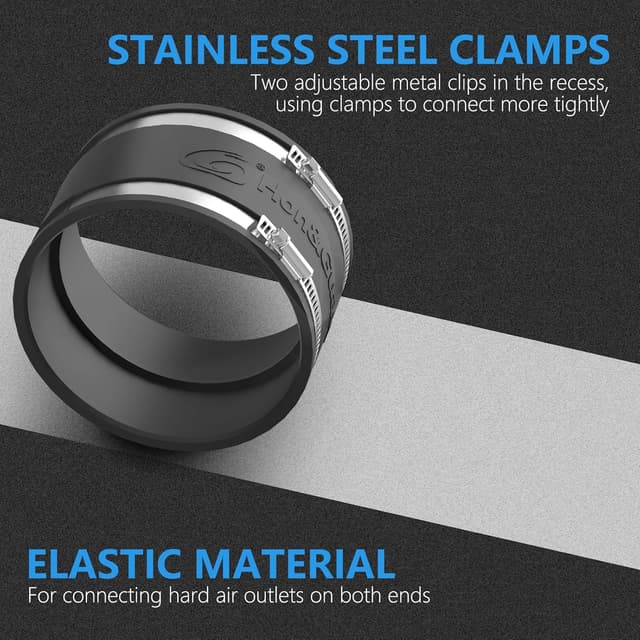 Detalle de Hon&Guan kit complet de ventilateur tubulaire en ligne 150 mm (587 m³/h) avec variateur et filtre à charbon actif