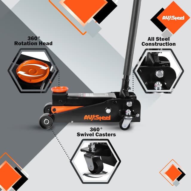 Thumbnail 4 de AV Steel 3 Ton Floor Jack 🛠