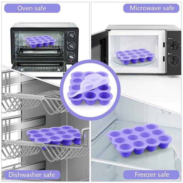 Thumbnail 5 de Aolso Babynahrungs-Aufbewahrungsbehälter 12 Fächer