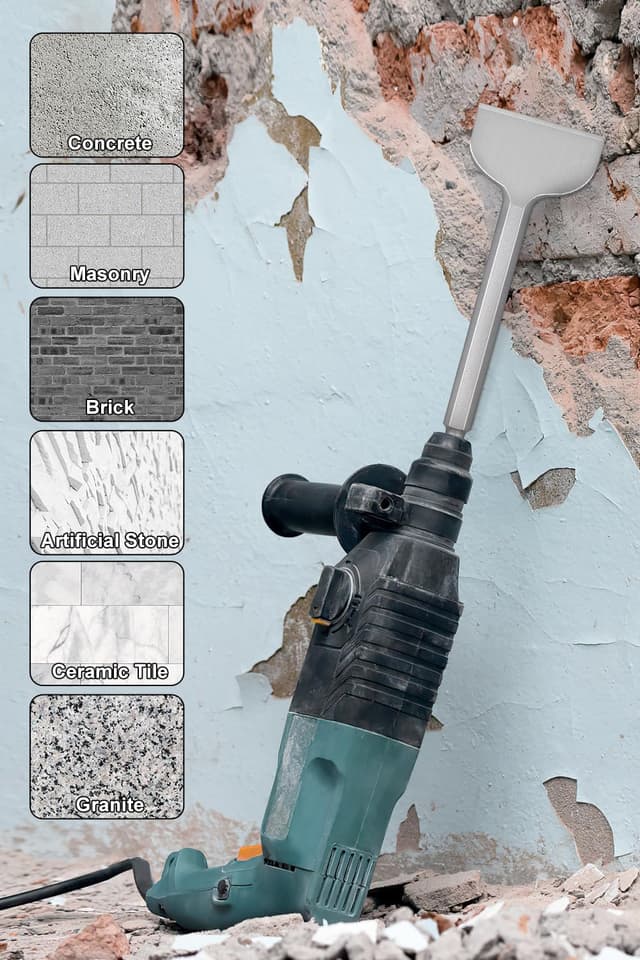 Thumbnail 5 de Lytool 2pcs Cincel SDS Plus 280x100mm y 250x40mm