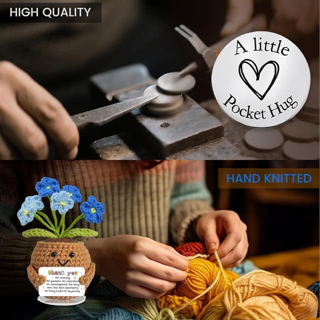 Thumbnail 3 de IrisCargo Pocket-Hug Glücksbringer Emotionaler Unterstützungs-Talisman