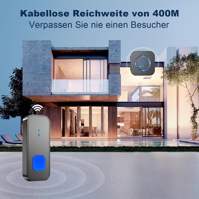 Thumbnail 1 de SURFOU Funkklingel 400 m Reichweite