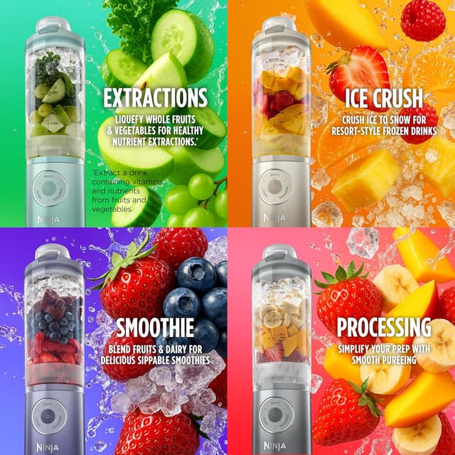 Detalle 2 de Ninja Blast Max BC251NVN Ninja portable blender with Twist & Go and 22 oz detachable vessel
