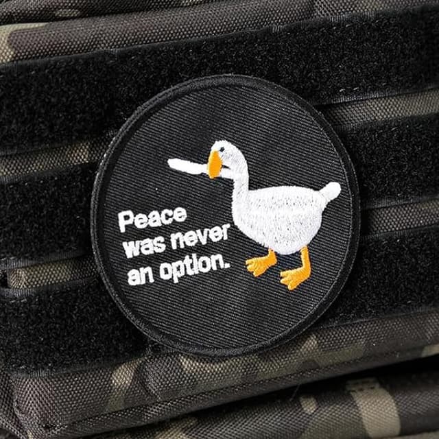 Detalle de AXEN Peace was Never an Option Morale Patch (Hook & Loop) – 2 Tactical Patches