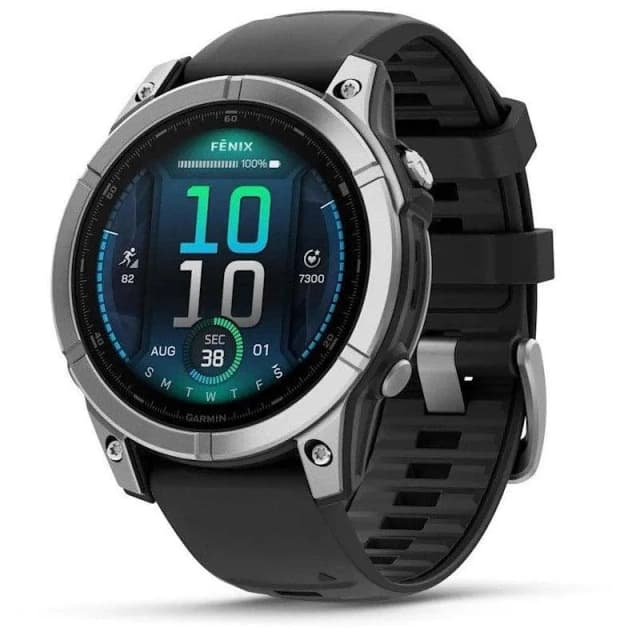 Detalle de Garmin Fenix E 47mm reloj smartwatch acero inoxidable