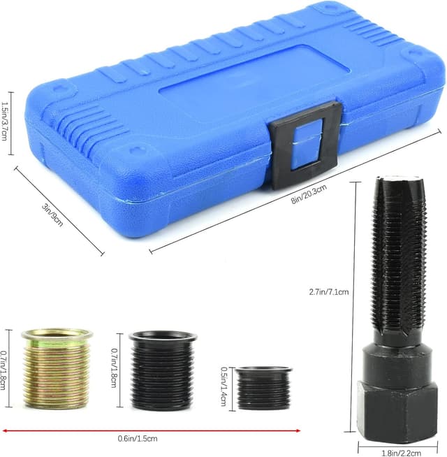 Thumbnail 3 de BIGP 16 Pezzi Kit riparazione filetti M14x1,25 mm