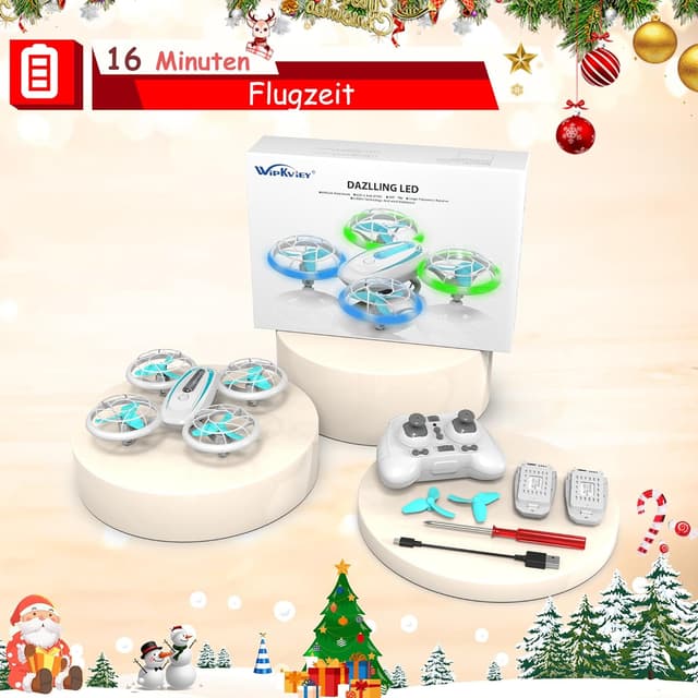 Thumbnail 6 de Wipkviey T18 Mini Drohne 16 Min Flugzeit