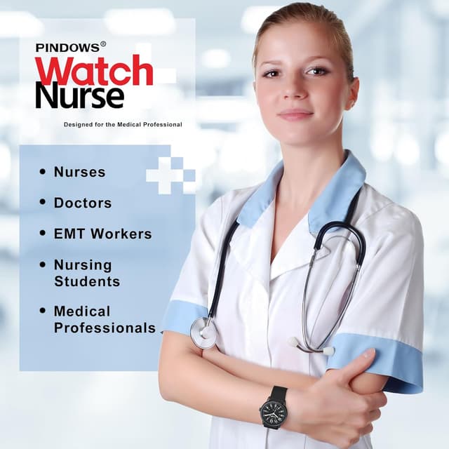 Thumbnail 6 de PINDOWS Analoge Quarzarmbanduhr mit Silikonband (leuchtendes Zifferblatt, wasserfest) für Damen & Unisex