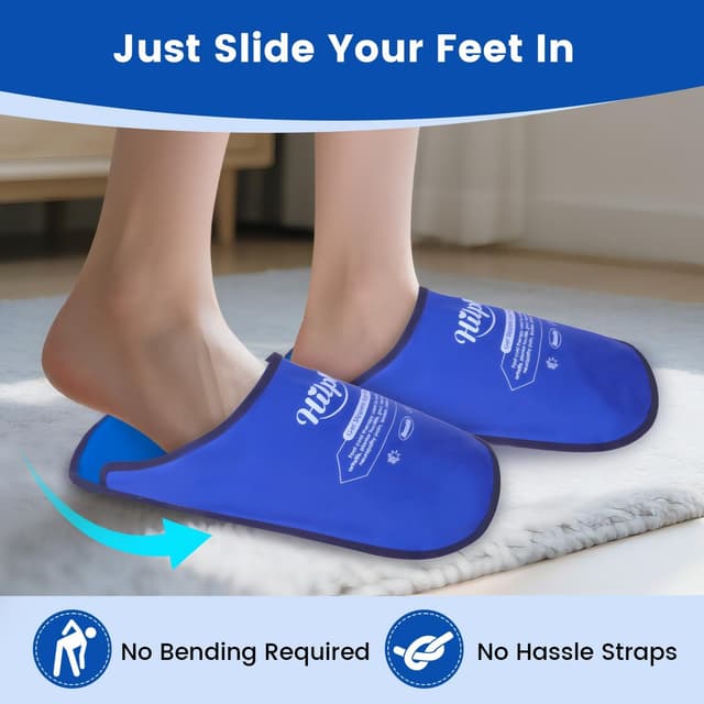 Detalle de Hilph Foot Ice Pack Slippers 2 pack